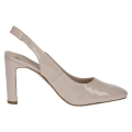 Czółenka bez pięty beżowe Caprice Twiggy z naturalnego zamszu to eleganckie i wygodne buty damskie na stabilnym słupku. Technologia MEMOTION, odkryta pięta i modny fason zapewniają komfort oraz styl do pracy i na wyjątkowe okazje.