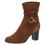 Botki na słupku brązowe - Verdana  [25328-41-305]