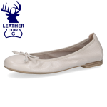 Baleriny perłowe Kendra ze skóry jelenia  [22108-42-136]