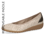 Baleriny beżowe/złote Faby  [22161-42-991]