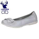 Baleriny błękitne ze skóry jelenia Vivian [22153-42-887]