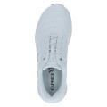 Białe sneakersy Caprice wykonane z lekkich materiałów i przewiewnej siateczki. Innowacyjna technologia CLIMOTION gwarantuje idealną amortyzację, elastyczność oraz optymalny mikroklimat dla stopy podczas codziennego użytkowania.