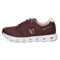 Bordowe sneakersy Caprice wykonane z materiałów wegańskich i przewiewnej tkaniny. Technologie gwarantujące wygodę łączą się z innowacyjną wkładką CLIMOTION, która dba o idealną amortyzację oraz elastyczność przy każdym kroku.