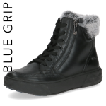 Czarne botki zimowe z futerkiem - Daphne [ 26202-43-022]