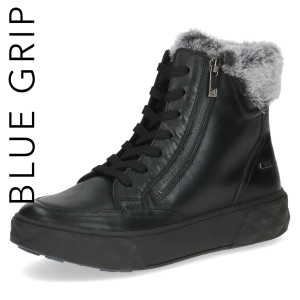 Czarne botki zimowe z futerkiem - Daphne [ 26202-43-022]