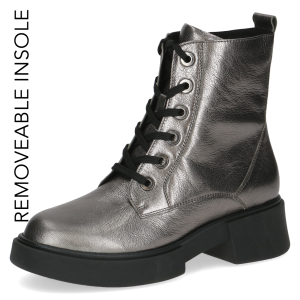 Botki szare metaliczne Nikita [25101-43-248]