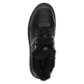 Ocieplane czarne sneakersy Caprice wykonane z połączenia skóry i lakierowanych akcentów. Puszyste futerko chroni przed chłodem, gruba podeszwa dodaje stylu, a wkładka MEMOTION z pamięcią kształtu zapewnia niezrównany komfort noszenia.
