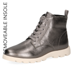 Botki ocieplane srebrne - Kaia [26203-43-248]