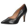 Czarne czółenka damskie Caprice Effi ze skóry naturalnej to eleganckie szpilki na każdą okazję. Miękka wkładka MEMOTION, obcas 8,5 cm i skórzana wyściółka zapewniają wygodę, stabilność oraz komfort przez cały dzień.