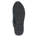 Czarne ocieplane sneakersy za kostkę Caprice ze skóry licowej. Membrana TEX chroni przed wilgocią, boczny zamek ułatwia zakładanie, a podeszwa z technologią AIRMOTION zapewnia amortyzację, cyrkulację powietrza i całodzienny komfort.