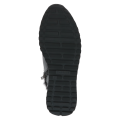 Wygodne czarne sneakersy za kostkę Caprice ze skóry naturalnej. Wykończone miękkim futerkiem, na grubszej podeszwie z technologią AIRMOTION, zapewniają znakomitą amortyzację, optymalne ciepło oraz wysoki komfort podczas codziennych spacerów