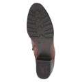 Stylowe koniakowe botki Caprice ze skóry naturalnej z tradycyjnym zdobieniem brogues. Sznurowany fason na stabilnym, niskim obcasie połączony z technologią AIRMOTION zapewnia elegancki wygląd, optymalną cyrkulację powietrza i wygodę.