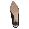 Czarne czółenka Caprice Effi ze skóry naturalnej to eleganckie buty damskie na stabilnym obcasie 8,5 cm. Technologia onAIR ANTISHOKK skutecznie amortyzuje wstrząsy, zapewniając wygodę w pracy, na spotkaniach i wyjątkowych okazjach.