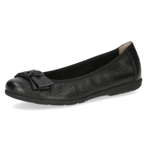 Baleriny czarne ze skóry jelenia Vivian [22153-42-003]
