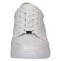 Wygodne białe sneakersy Caprice wykonane z niezwykle miękkiej skóry jelenia. Ażurowe wstawki zapewniają przewiewność, a technologia AIRMOTION gwarantuje doskonałą cyrkulację powietrza i amortyzację. Idealny wybór na co dzień.