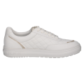 Stylowe białe sneakersy marki Peter Kaiser wykonane z wysokiej jakości skóry. Pikowane detale, złote akcenty oraz grubsza podeszwa nadają im eleganckiego, sportowego charakteru. Idealny wybór do modnych, codziennych stylizacji.