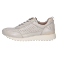 Wygodne, jasnobeżowe sneakersy damskie Caprice wykonane z miękkiej skóry naturalnej. Perforacja na cholewce i technologia AIRMOTION gwarantują doskonałą cyrkulację powietrza oraz amortyzację. Idealne do codziennych, miejskich stylizacji.