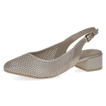 Czółenka złote bez pięty Anuschka [29602-44-341]