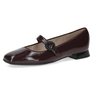 Baleriny bordowe lakierowane Vanny [22100-45-546]