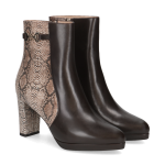 Peter Kaiser brązowe botki na słupku - Barrie [75336-45-454]