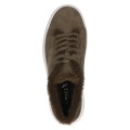 Damskie sneakersy Caprice w kolorze taupe z miękkim futerkowym wykończeniem i lekką, grubą podeszwą. Technologia CLIMOTION zapewnia amortyzację, elastyczność i komfort noszenia, idealnie sprawdzając się na chłodniejsze dni.