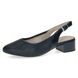 Czółenka granat bez pięty Anuschka  [29602-44-807]