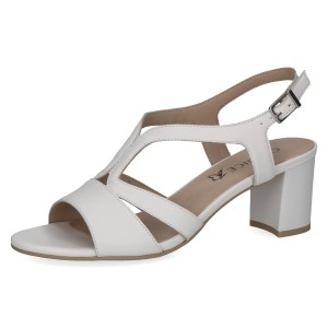 Sandały białe Edison [28308-46-102]