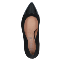 Czarne czółenka Caprice Effi ze skóry naturalnej to eleganckie buty damskie na stabilnym obcasie 8,5 cm. Technologia onAIR ANTISHOKK skutecznie amortyzuje wstrząsy, zapewniając wygodę w pracy, na spotkaniach i wyjątkowych okazjach.
