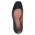 Czarne czółenka damskie Caprice Twiggy na słupku ze skóry naturalnej to eleganckie buty do pracy i na wyjątkowe okazje. Wkładka MEMOTION, stabilny obcas 8,5 cm oraz kwadratowy nosek zapewniają wygodę i komfort przez cały dzień.