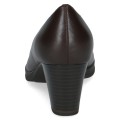 Brązowe czółenka Caprice Diddy ze skóry naturalnej na stabilnym obcasie 6 cm. Elegancki fason, komfortowa wkładka MEMOTION i amortyzująca technologia ANTISHOKK zapewniają wygodę podczas chodzenia.