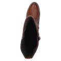 Koniakowe kozaki damskie Caprice Hella to eleganckie i stylowe buty na jesień i zimę. Modny kolor koniakowy i klasyczny fason sprawiają, że kozaki damskie świetnie pasują do sukienek, spódnic, jeansów i codziennych stylizacji.