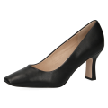 Czarne czółenka damskie Caprice Venezia ze skóry naturalnej to eleganckie buty na obcasie 7,5 cm do pracy i na wyjątkowe okazje. Technologia MEMOTION, miękka wkładka i tęgość G zapewniają wygodę, amortyzację oraz komfort przez cały dzień.