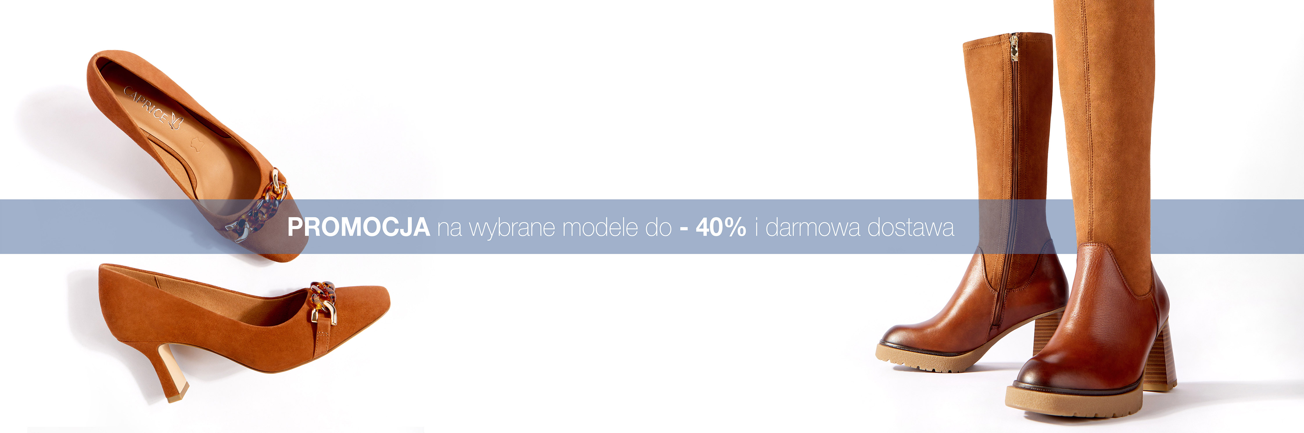 promocja do -40% orzechowe buty