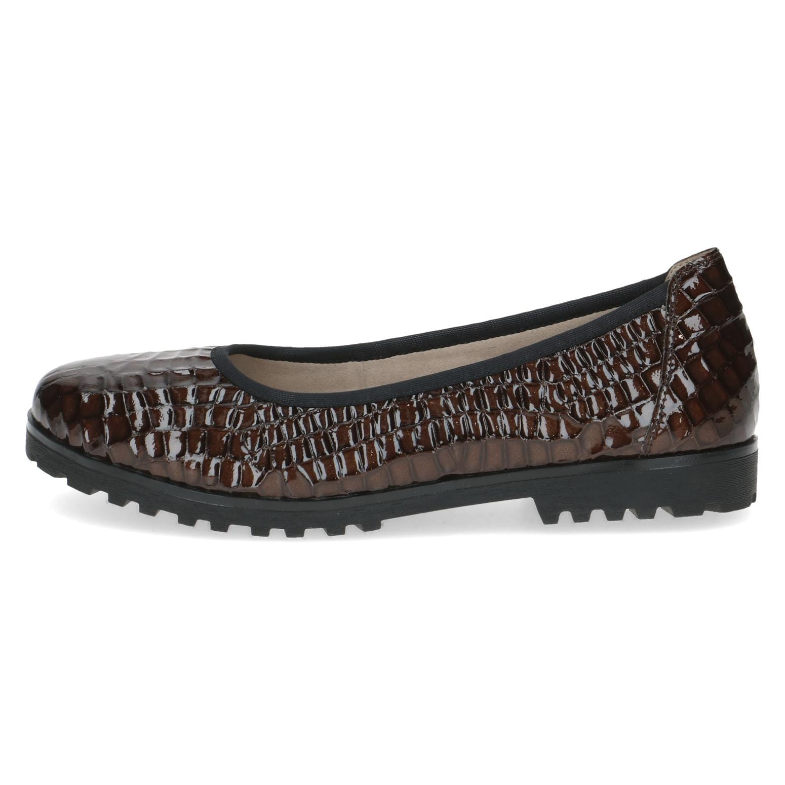 Caprice Dames 9-22151-45 ballerina's, boord. Croco, 39 EU, Bord Croco, 39 EU